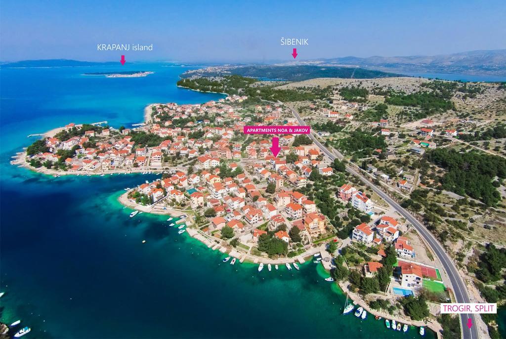 Charming Seaside Apartments Noa & Jakov, Zaboric Sibenik Exterior foto